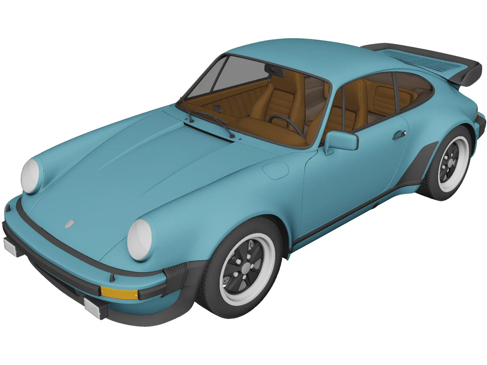 Porsche 911 Turbo (1975) 3D Model