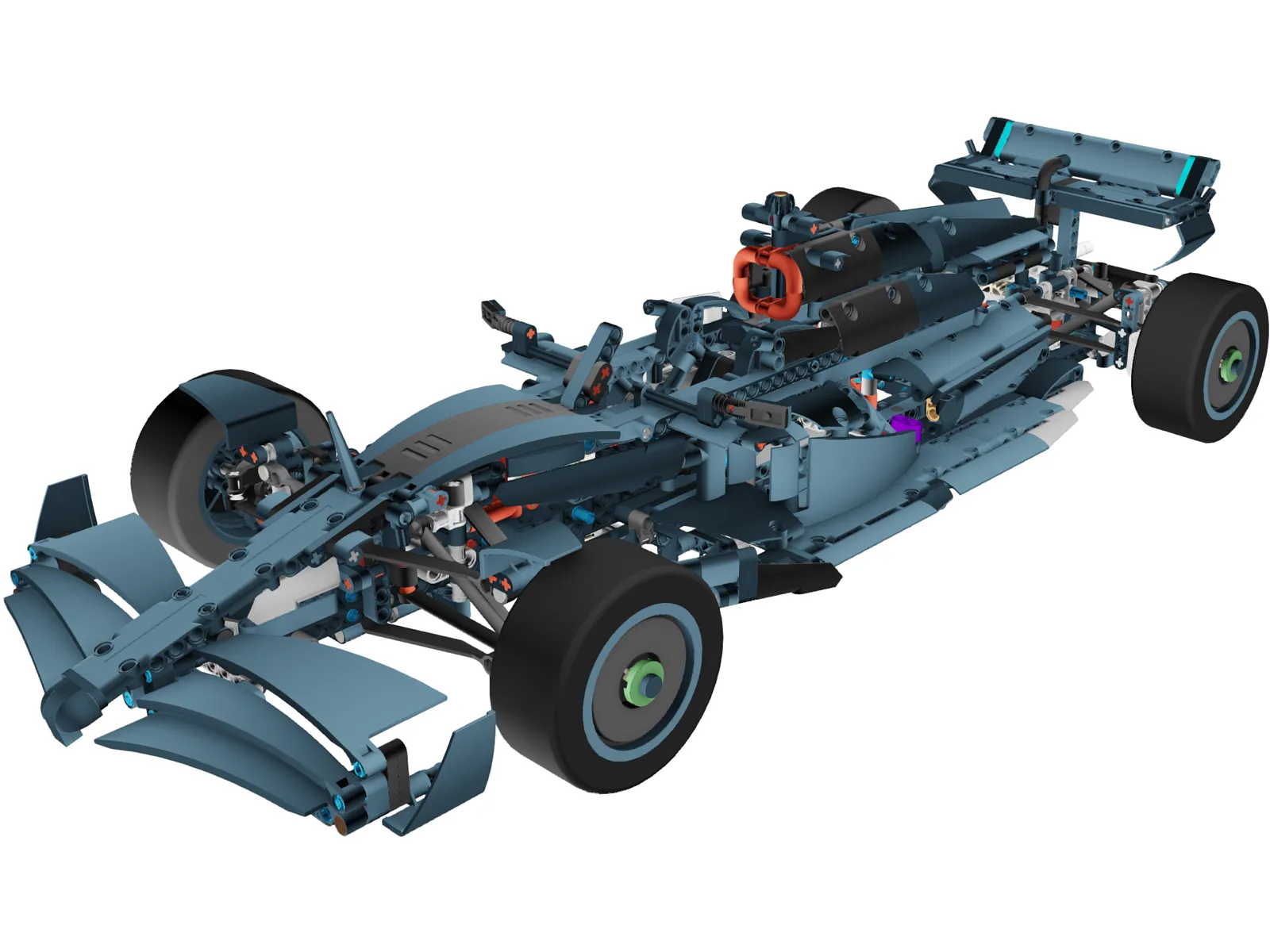 Mercedes-AMG Petronas F1 Lego 3D Model