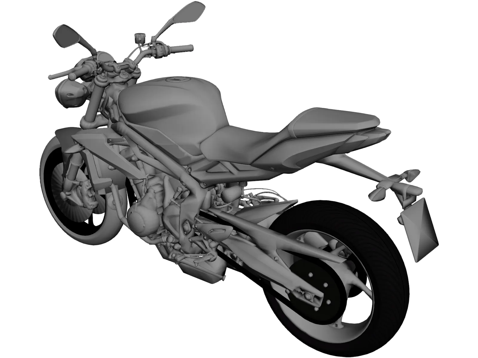 Triumph Street Triple R (2014) 3D Model
