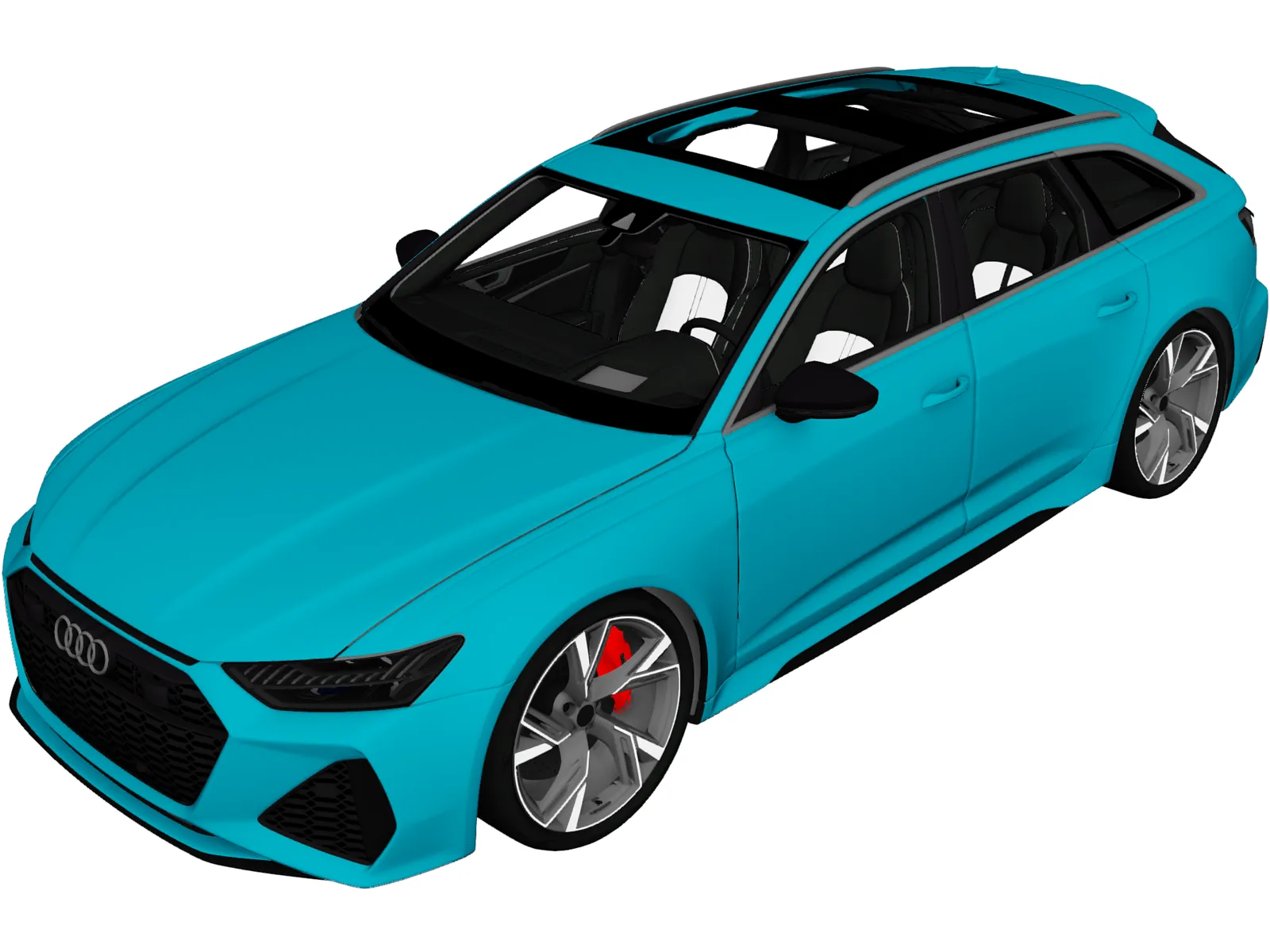 Audi RS6 Avant (2020) 3D Model