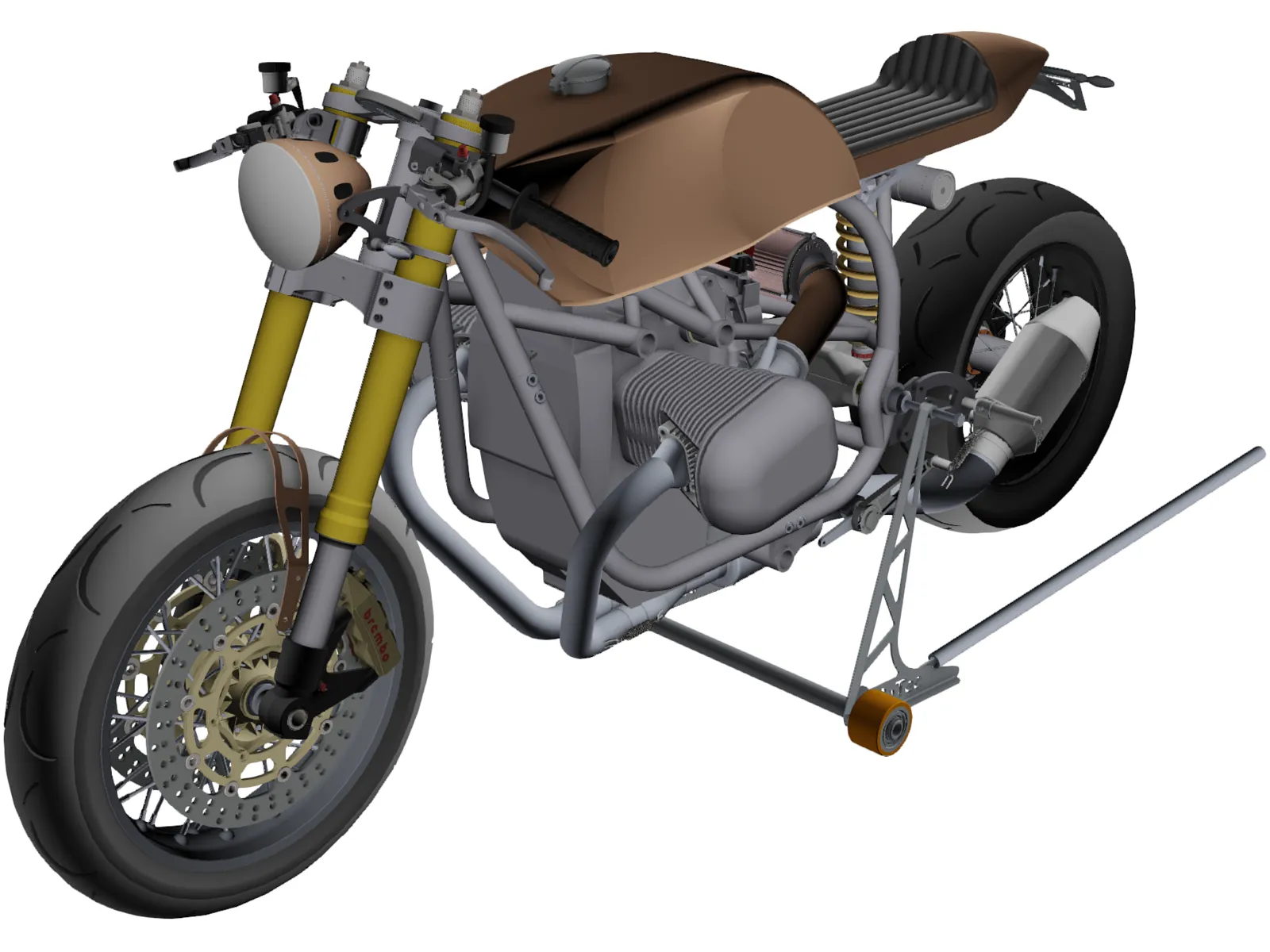 BMW R1100 Cafe Racer 3D Model