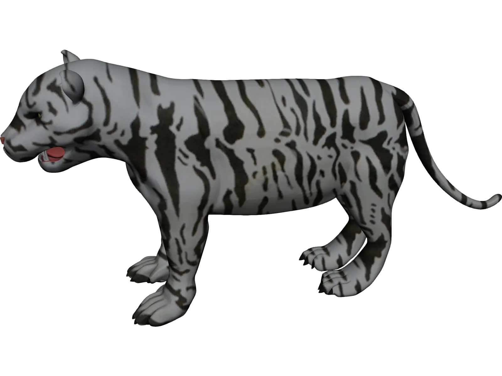 Bengal Tiger 700PCS+ 3D Metal Kits Assembly Model Building Animal Seri