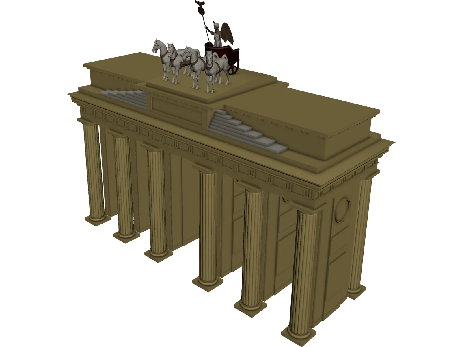 Brandenburg Gate Berlin 3D Model - 3DCADBrowser