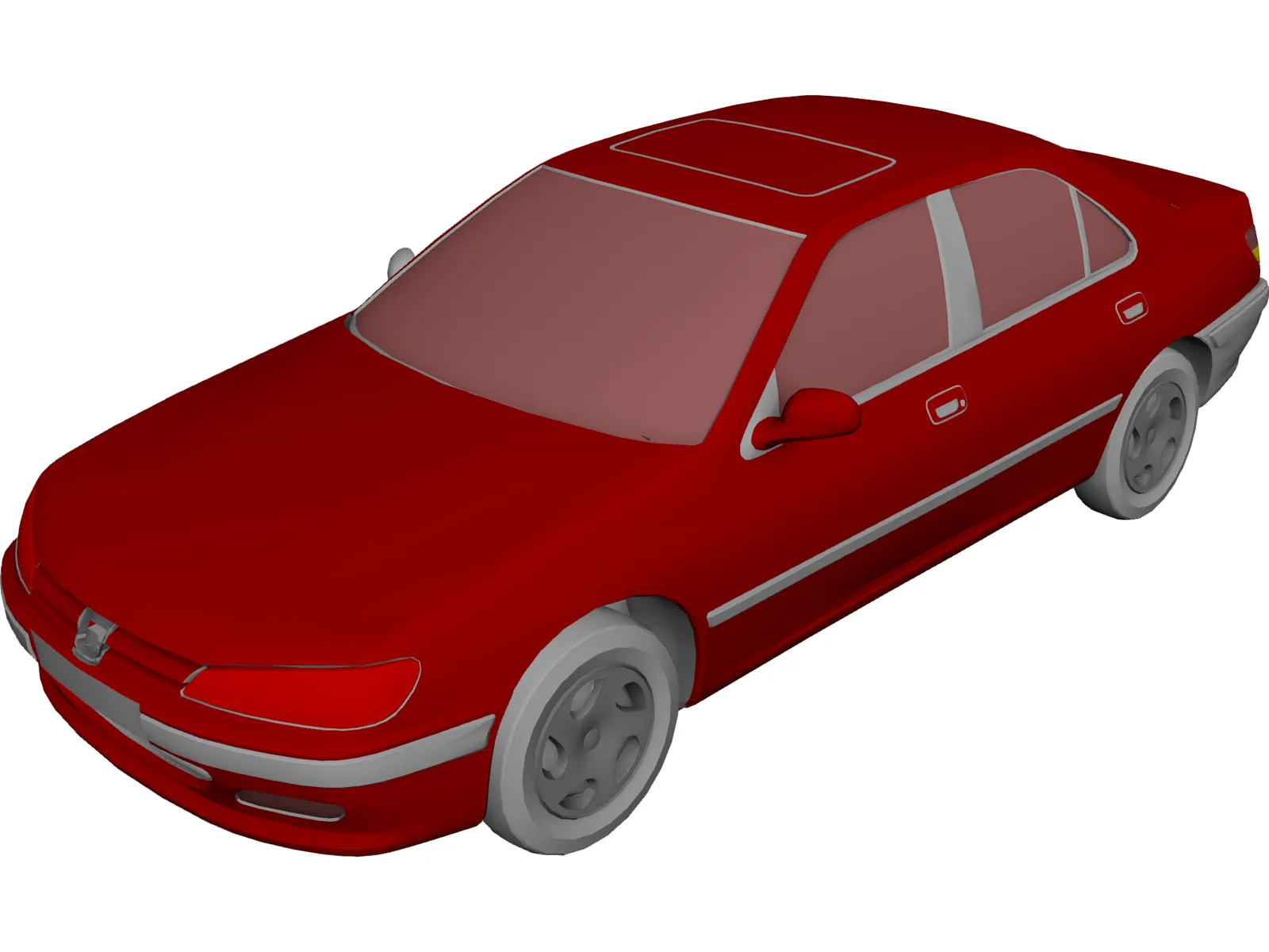 Peugeot 406 Sedan 1996 - 3D Model by arkviz