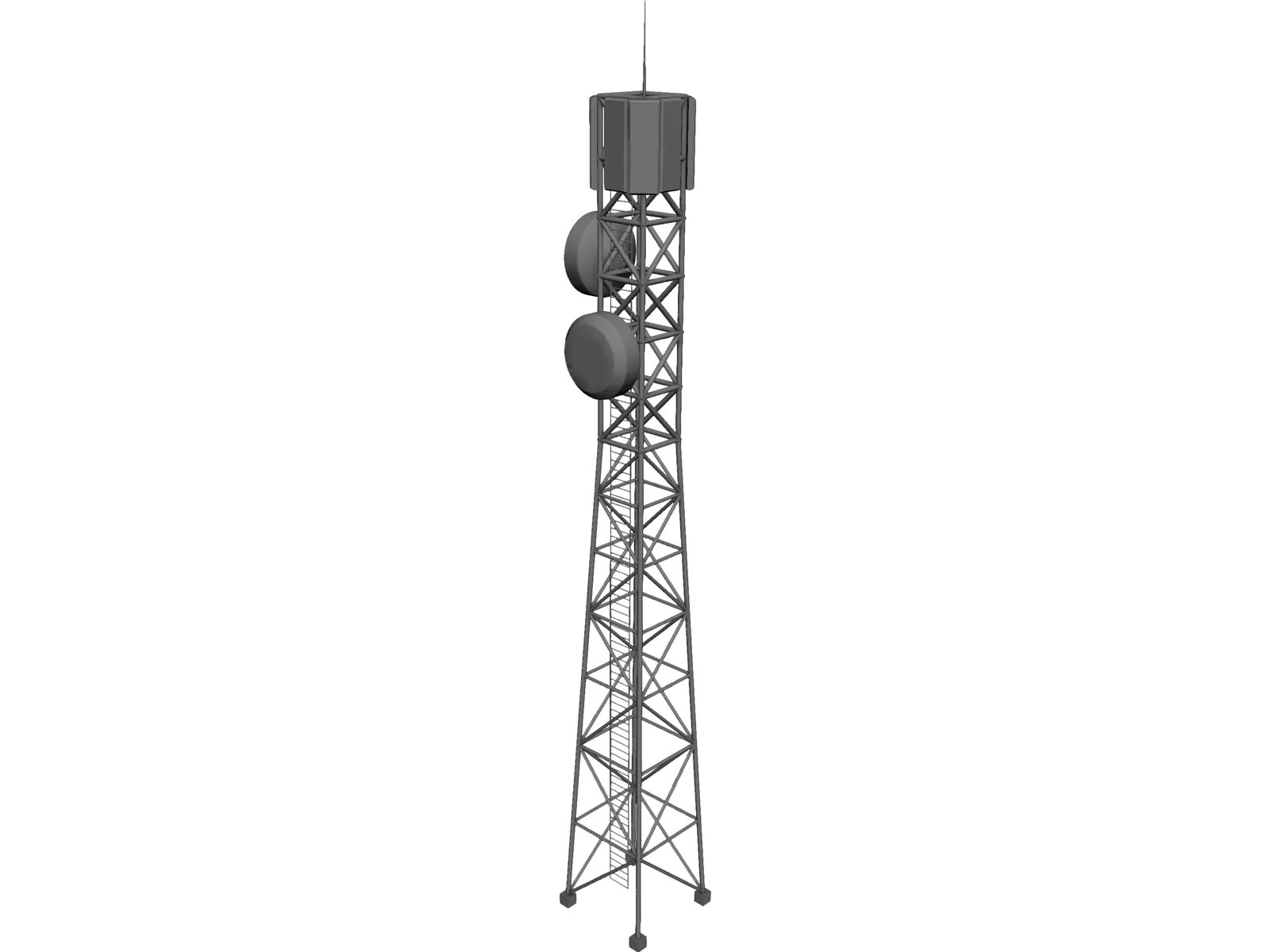 antena Modelo 3D in Telefone e telemóvel 3DExport