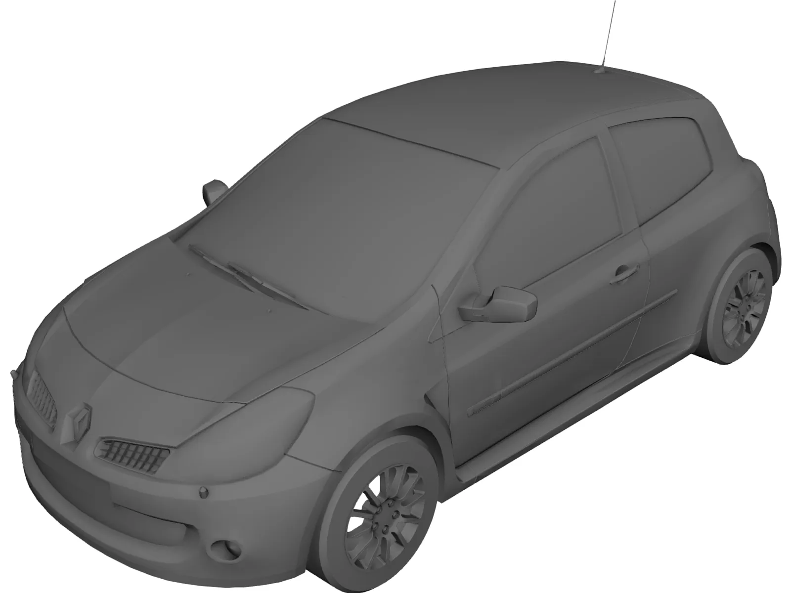 Renault Clio (2010) 3D Model