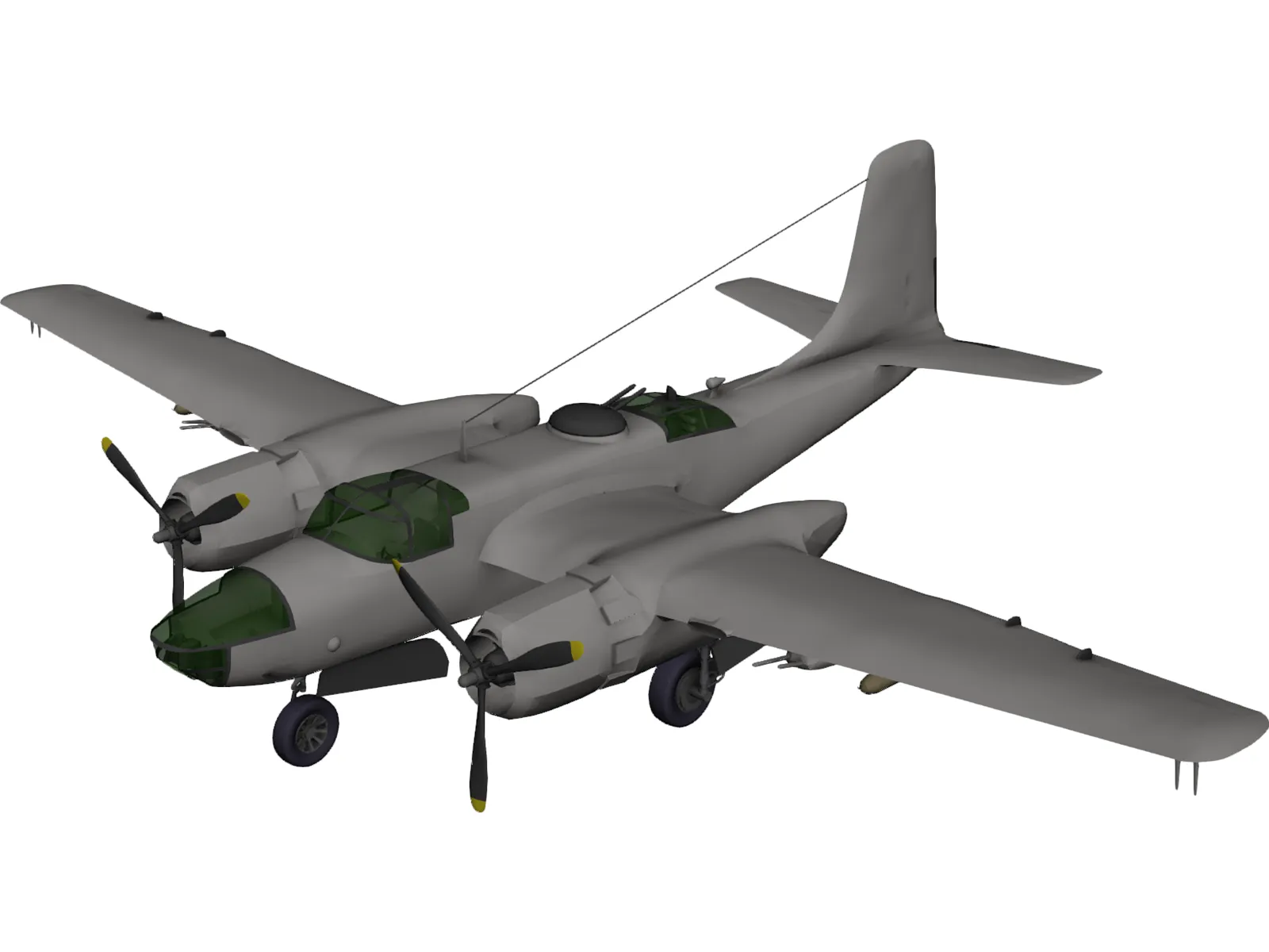 Douglas A-26 Invader 3D Model