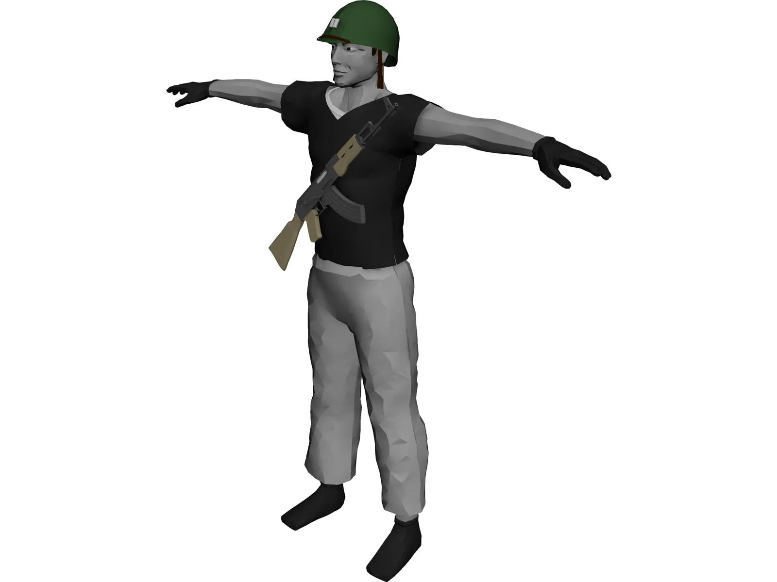 Soldier Albanian 3D Model