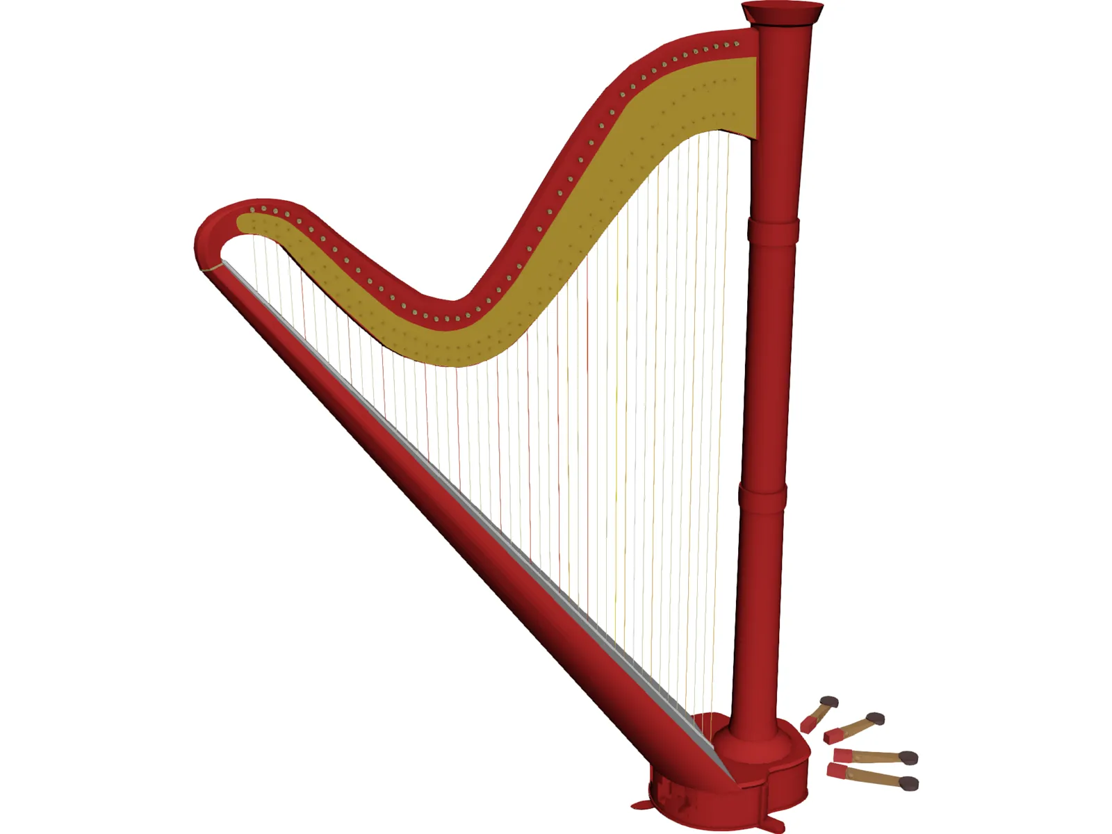 Harp 3D Model