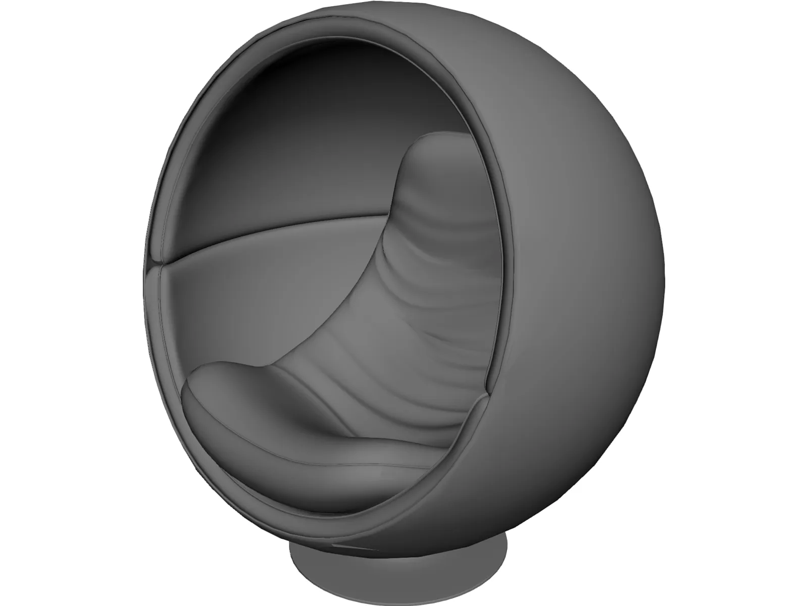 Egg Chair Free 3D Model - 3DCADBrowser