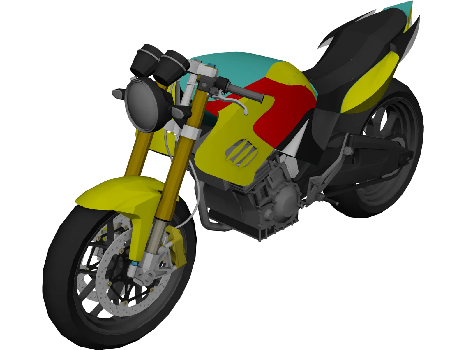 Honda Tiger Revo 200 3D Model