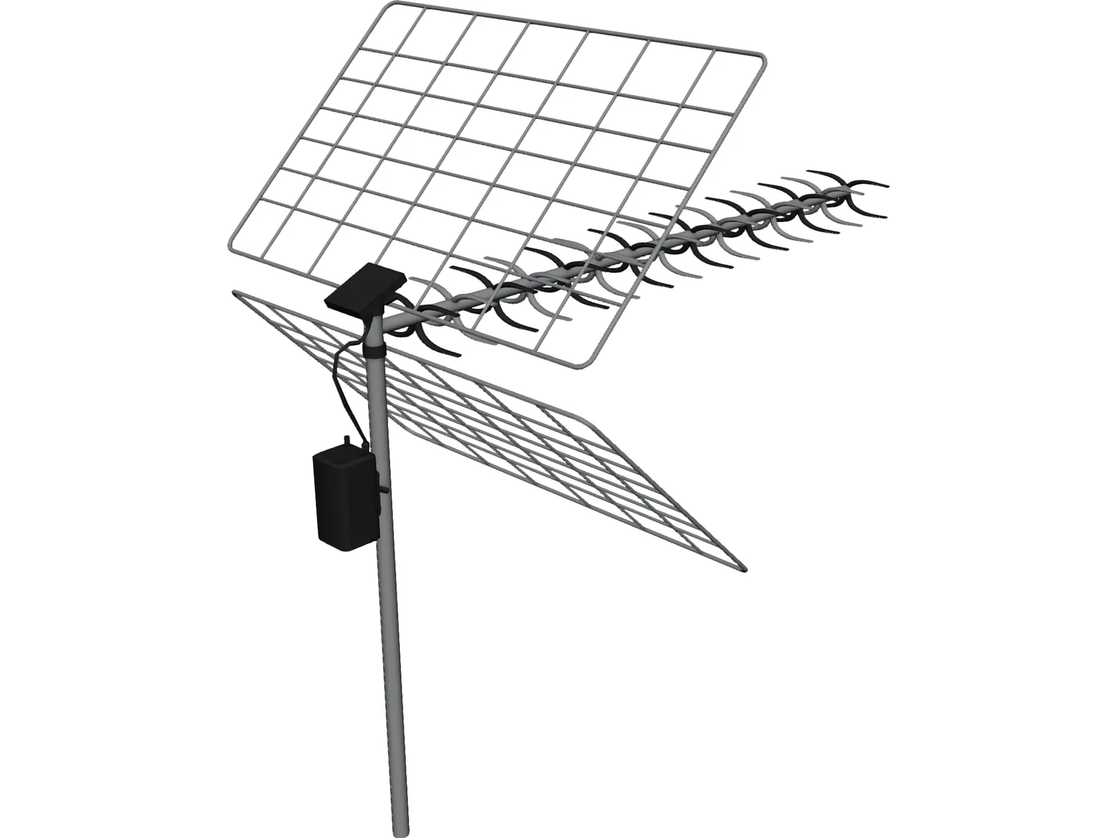 Antenna - TV - Satellite - Antena | 3D model