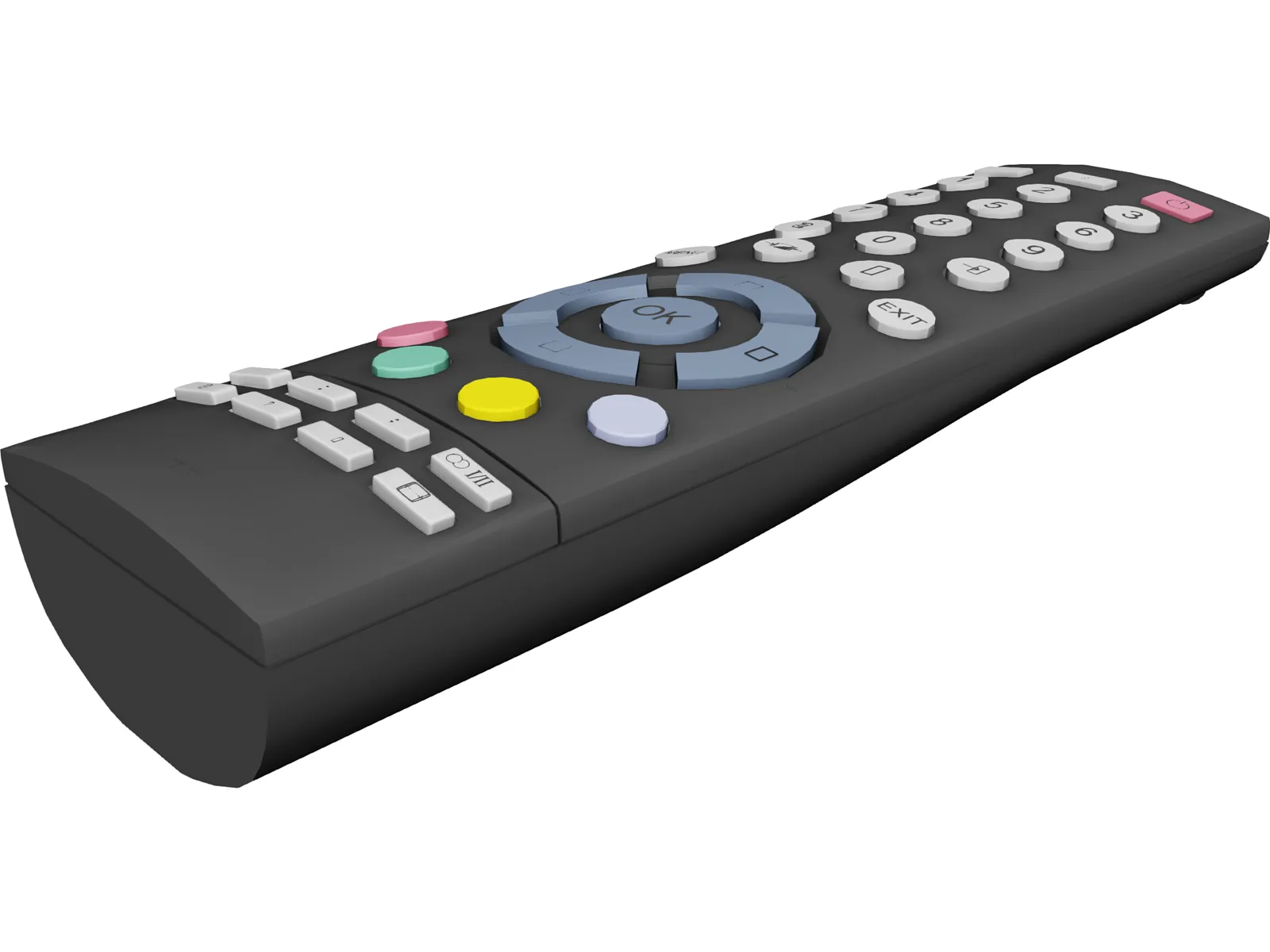 TV Remote Controller 3D Model