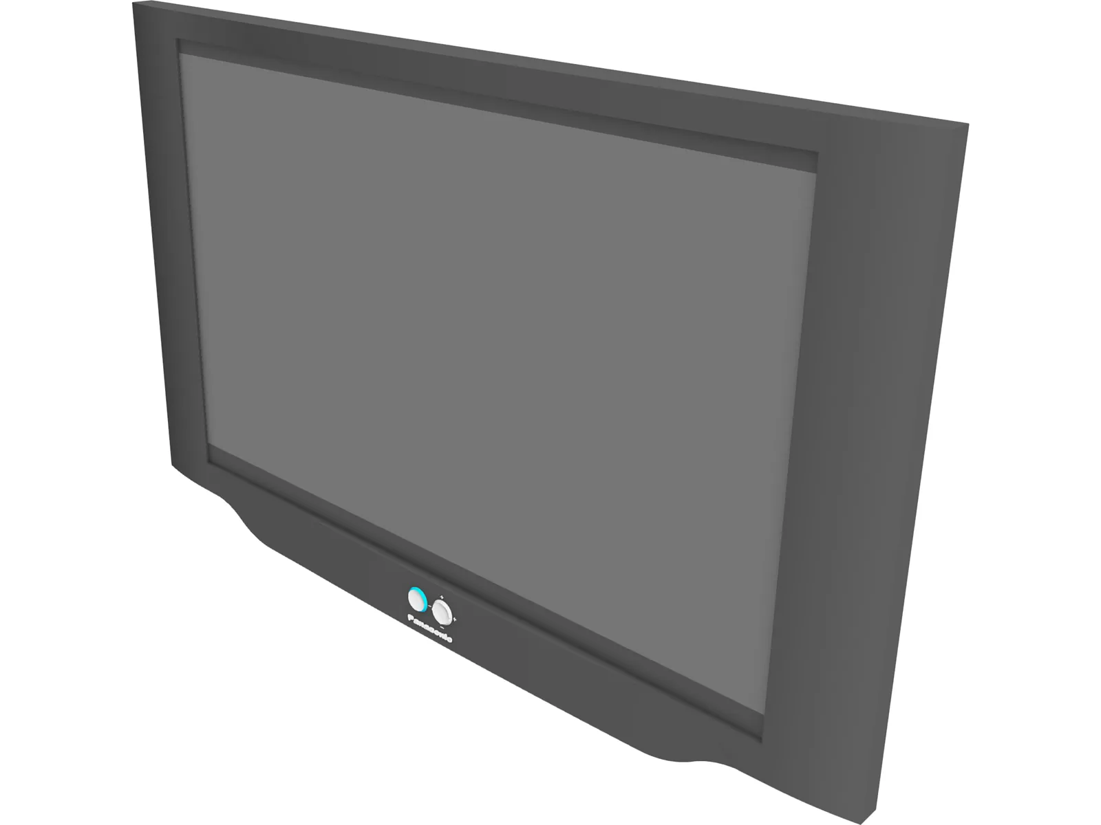 Panasonic Plasma TV Free 3D Model - 3DCADBrowser