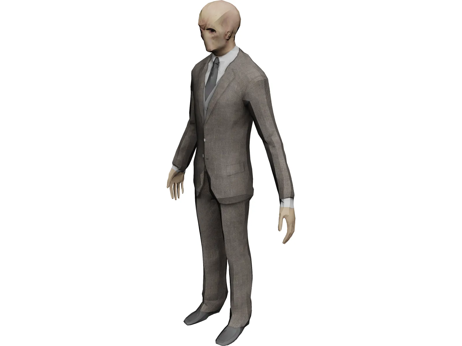 3D model Slenderman Priest - Creature Character VR / AR / low-poly