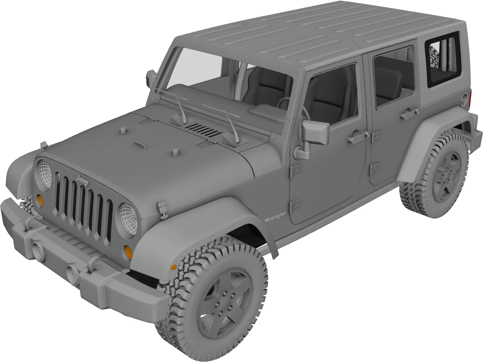 Jeep Wrangler Unlimited 3D Model - 3D CAD Browser