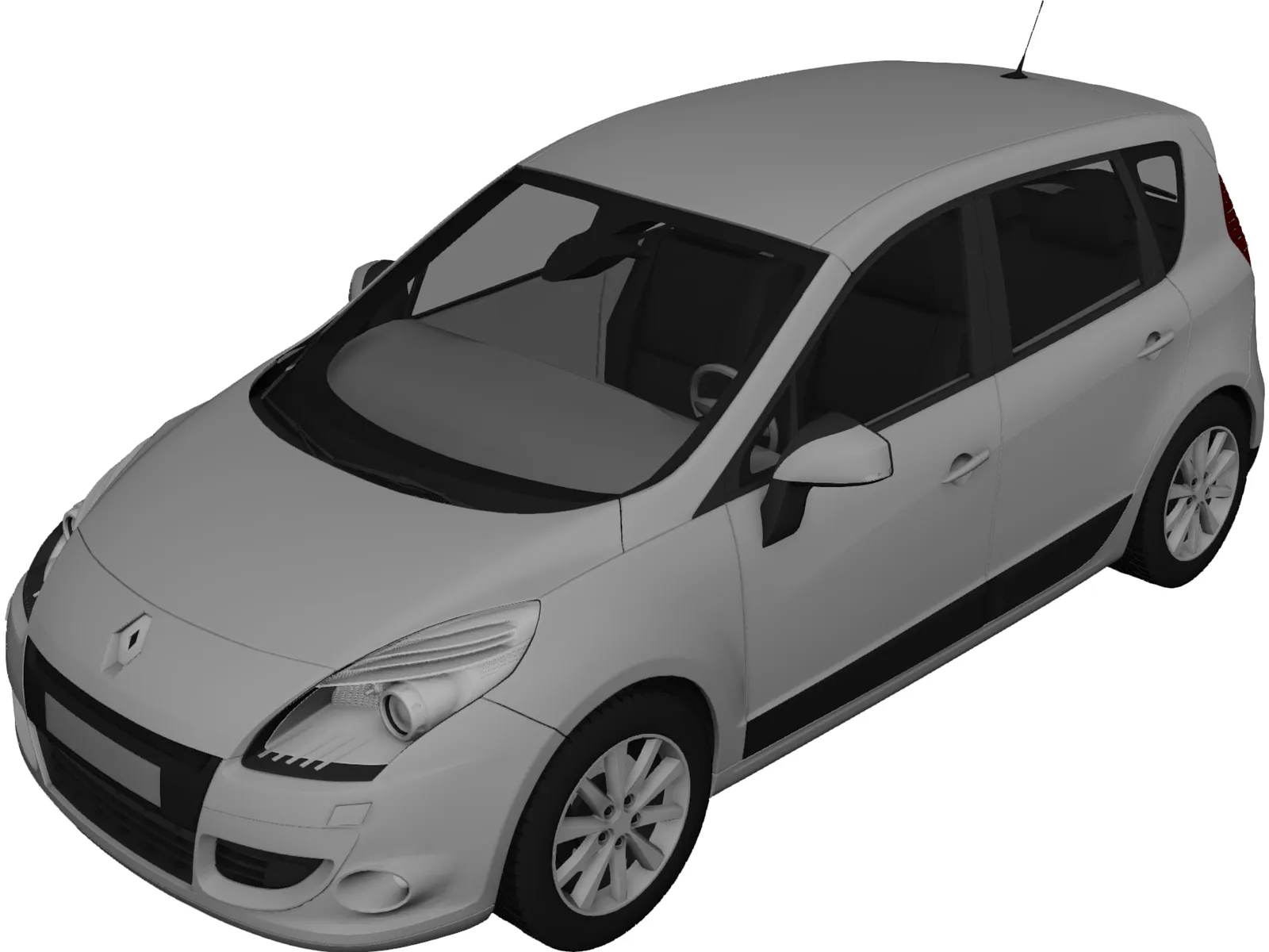 Netto Slapen blik Renault Scenic (2010) 3D Model - 3D CAD Browser