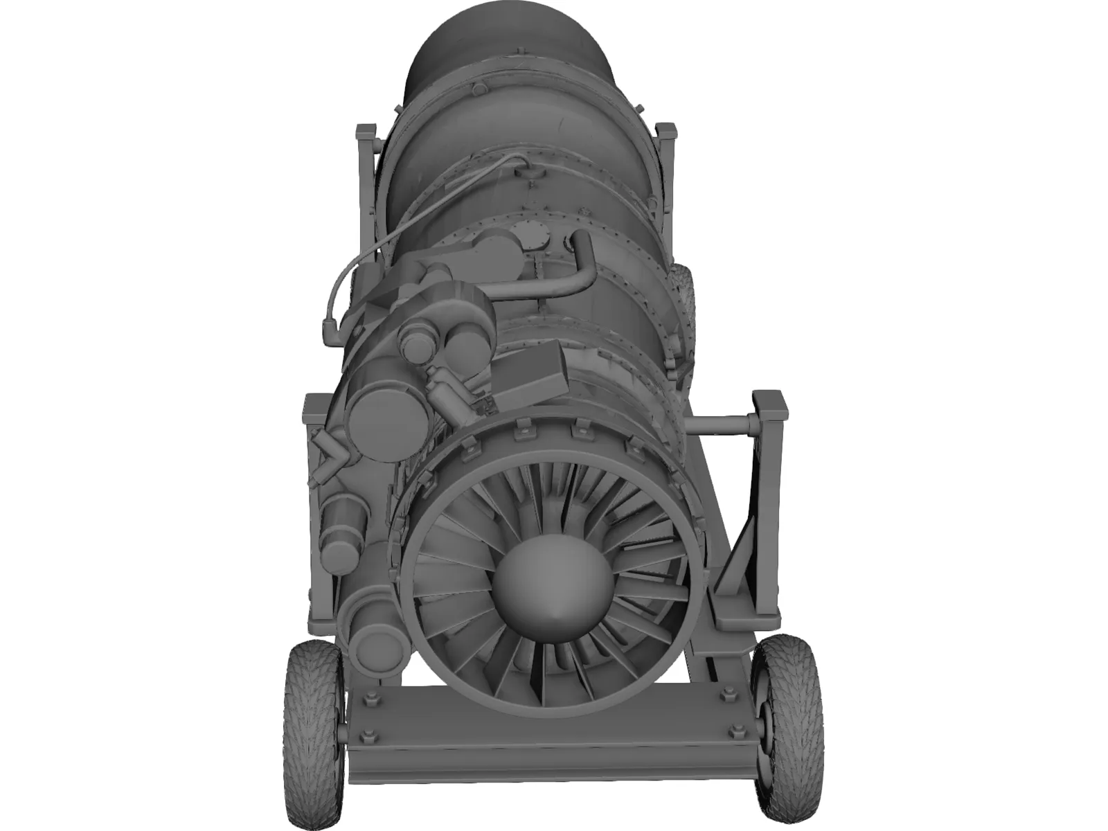 Jet Engine 3d Model 3dcadbrowser