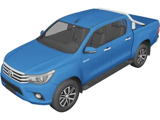 Toyota Hilux Double Cab (2016) 3D Model