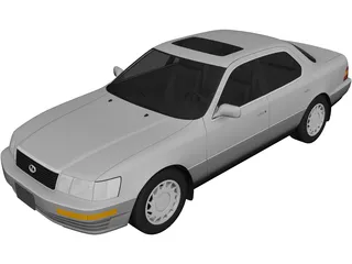 Lexus LS 400 (1989) 3D Model