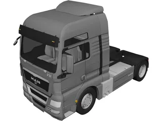 Man TGX 2020 Semi Truck - 3D model by Chakra (@Chakra_s) [1b36654]