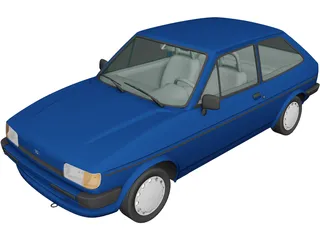 Ford Fiesta (1983) 3D Model