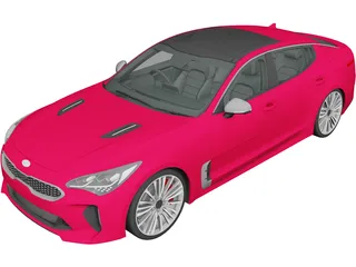 Kia Stinger GT (2017) 3D Model