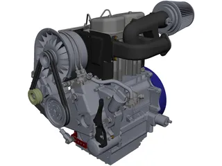 Engine 2L 4-cylinder CAD Model - 3DCADBrowser