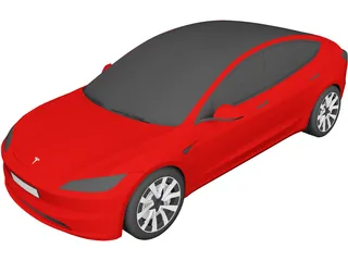 Tesla Model 3 Performance 2024 3D model