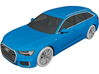 Audi A6 Avant S-line (2019) 3D Model