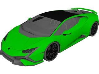 Lamborghini Huracan Tecnica (2023) 3D Model