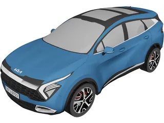 Kia Sportage Hybrid 3D Model