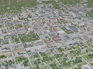 Springfield City, IL, USA (2022) 3D Model