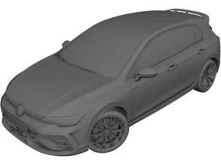 Volkswagen Golf R (2025) 3D Model