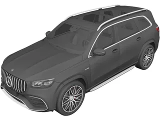 Mercedes-AMG GLS63 (2022) 3D Model