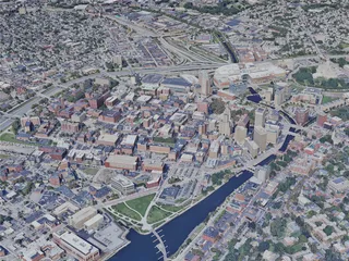 Providence City, RI, USA (2023) 3D Model