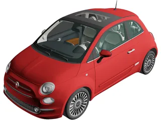 Fiat 500 (2015) 3D Model