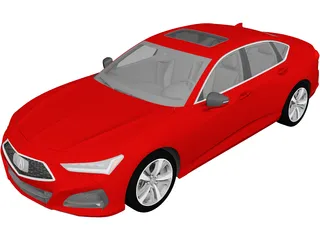 Acura TLX (2021) 3D Model