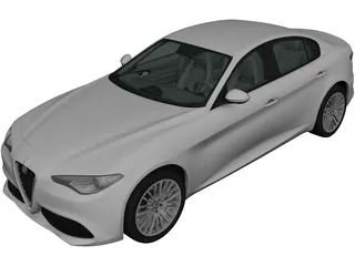 Alfa Romeo Giulia (2016) 3D Model