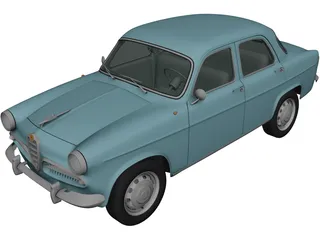 Alfa Romeo Giulietta 750 Berlina (1955) 3D Model
