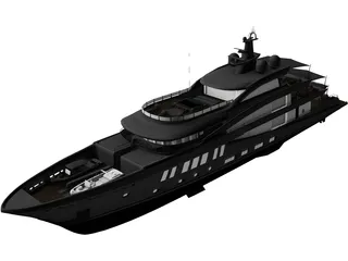 Amels 200 Yacht 3D Model - 3DCADBrowser