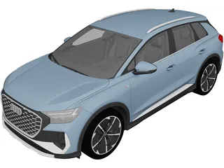 Aud Q4 E-Tron S-Line (2022) 3D Model