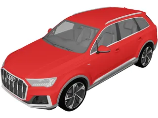 Audi Q7 (2020) 3D Model