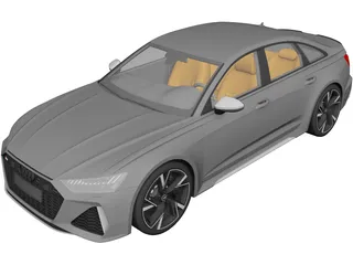 Audi RS6 Sedan (2020) 3D Model