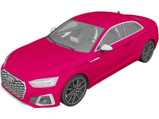 Audi S5 Coupe (2020) 3D Model