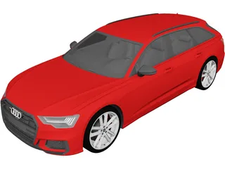 Audi S6 Avant (2020) 3D Model