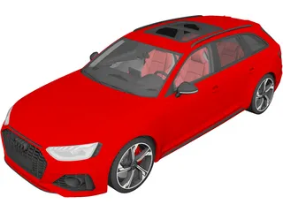 Audi RS4 Avant (2020) 3D Model