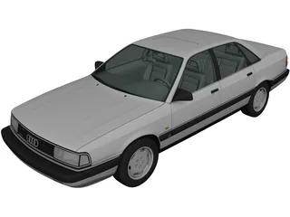 Audi 200 Sedan (1983) 3D Model