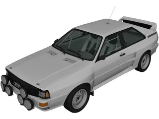 Audi Quattro A2 (1981) 3D Model