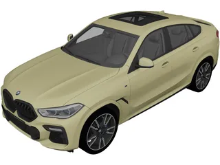 BMW X6 M50i (2020) 3D Model